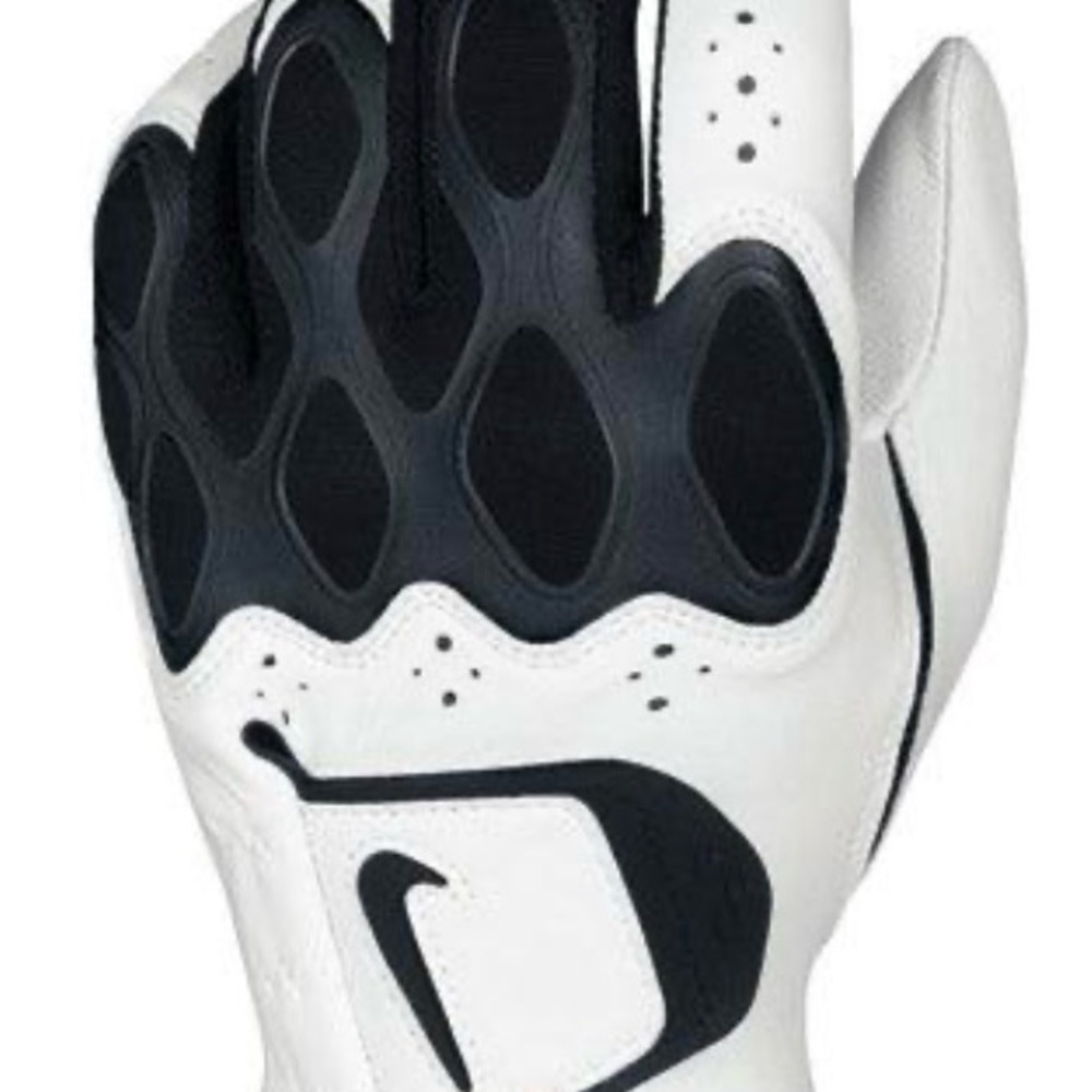 Nike Dri-FIT Tech Gloves ML White/Black-Dark Grey (#101)  Left